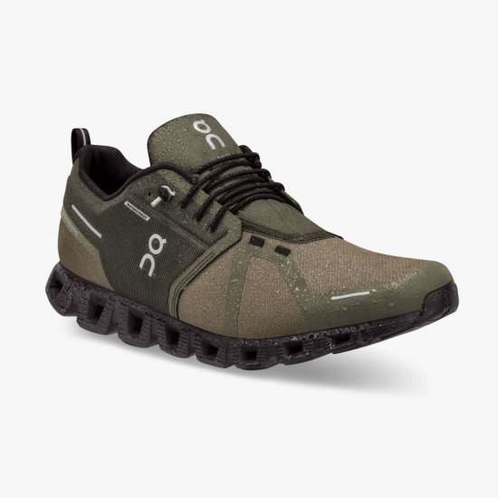 On Cloud 5 Waterproof - Lightweight Waterproof Running Shoe - Olive | Black - Click Image to Close