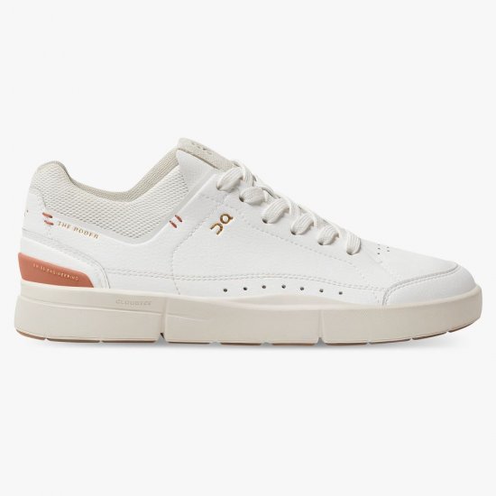 On THE ROGER: tennis-inspired sneaker by On & Roger Federer - White | Sienna - Click Image to Close