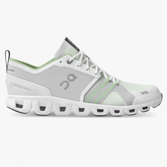 On Cloud X Shift: Colorful Lightweight Workout Shoe - White | Matcha - Click Image to Close
