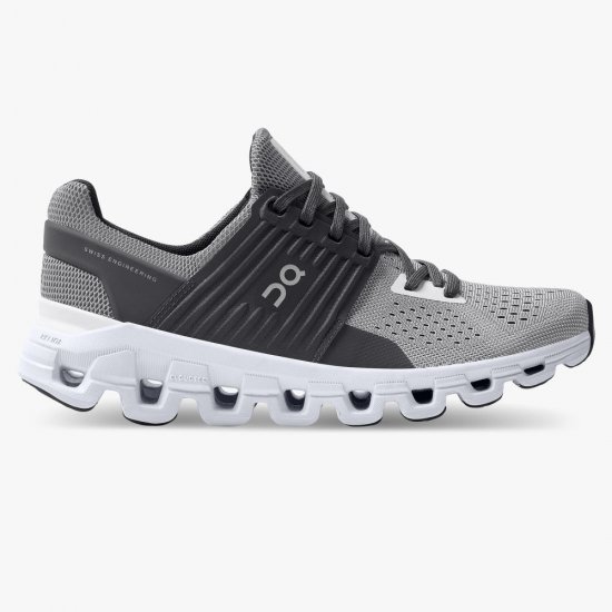 On Cloudswift - Road Shoe For Urban Running - Alloy | Eclipse - Click Image to Close