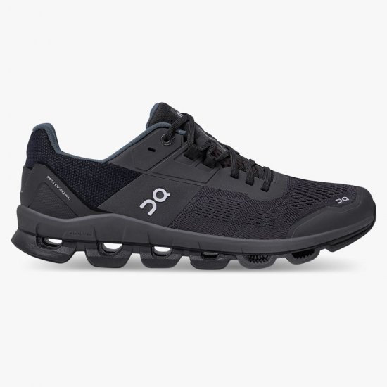 On Cloudace: supportive running shoe - Black | Eclipse - Click Image to Close