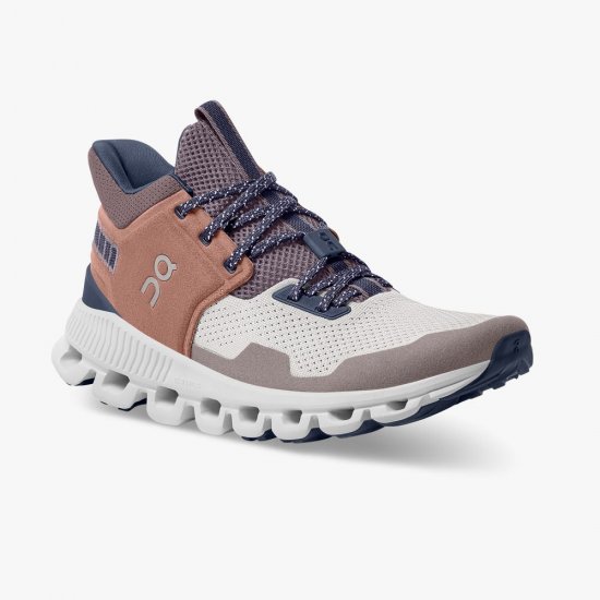 On Cloud Hi Edge - The street-ready sneaker silhouette - Pecan | Clay - Click Image to Close