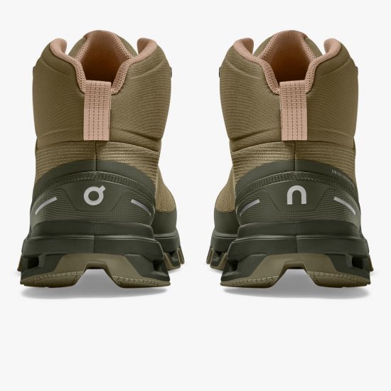 On Cloudrock Waterproof - The Lightweight Hiking Boot - Olive | Reed - Click Image to Close
