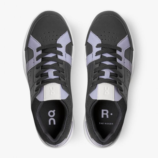 On THE ROGER Clubhouse: the expressive everyday sneaker - Black | Lavender - Click Image to Close