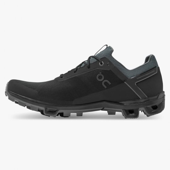 On Cloudventure Peak - Lightweight Trail Running Shoe - Black | Rock - Click Image to Close