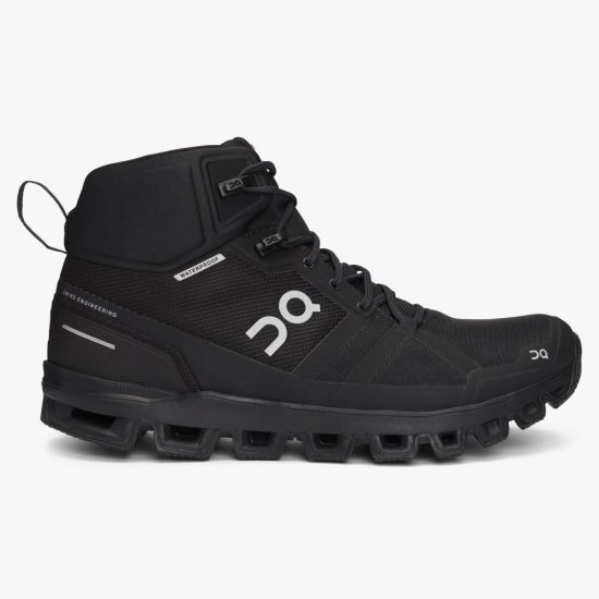 On Cloudrock Waterproof - The Lightweight Hiking Boot - All | Black - Click Image to Close