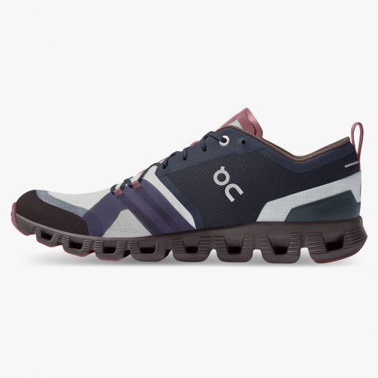 On Cloud X Shift: Colorful Lightweight Workout Shoe - Ink | Cherry - Click Image to Close