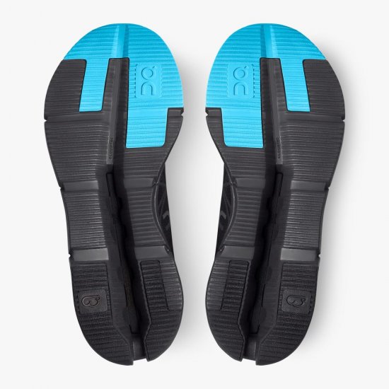 On The Cloudnova Z5: the new hybrid shoe - Black | Cyan - Click Image to Close