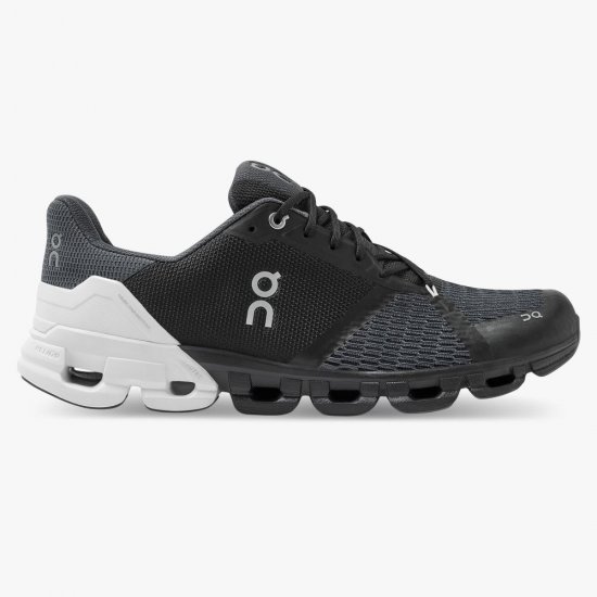 On Cloudflyer Wide: wide-fit, lightweight running shoe - Black | White - Click Image to Close