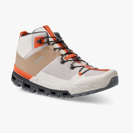 On Cloudtrax: hiking boot for street and mountain peaks - Chai | Ivory - Click Image to Close