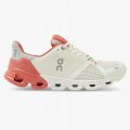 On Cloudflyer: Supportive Running Shoe. Light & Stable - White | Coral