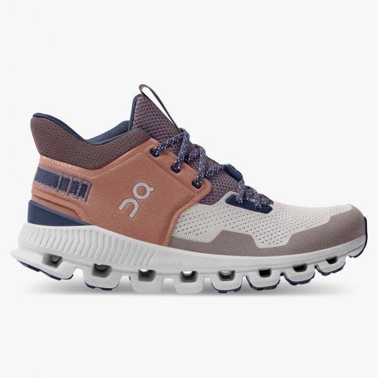 On Cloud Hi Edge - The street-ready sneaker silhouette - Pecan | Clay - Click Image to Close
