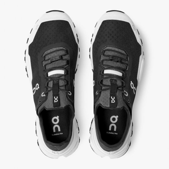 On Cloudultra: cushioned trail running shoe - Black | White - Click Image to Close