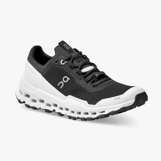 On Cloudultra: cushioned trail running shoe - Black | White - Click Image to Close
