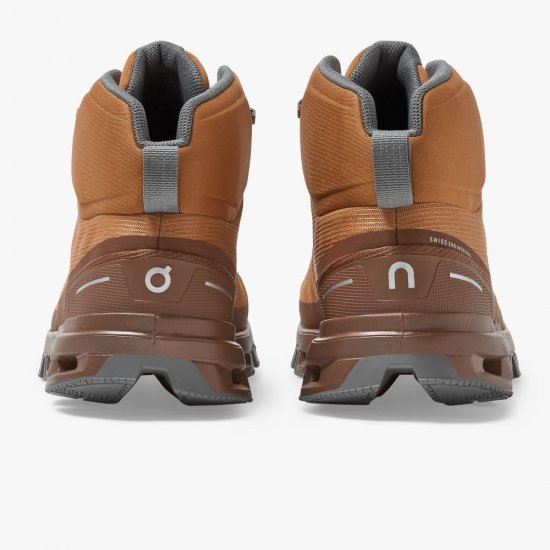 On Cloudrock Waterproof - The Lightweight Hiking Boot - Pecan | Rock - Click Image to Close