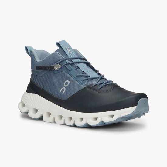 On Cloud Hi - High Top Sneaker - Dust | Navy - Click Image to Close