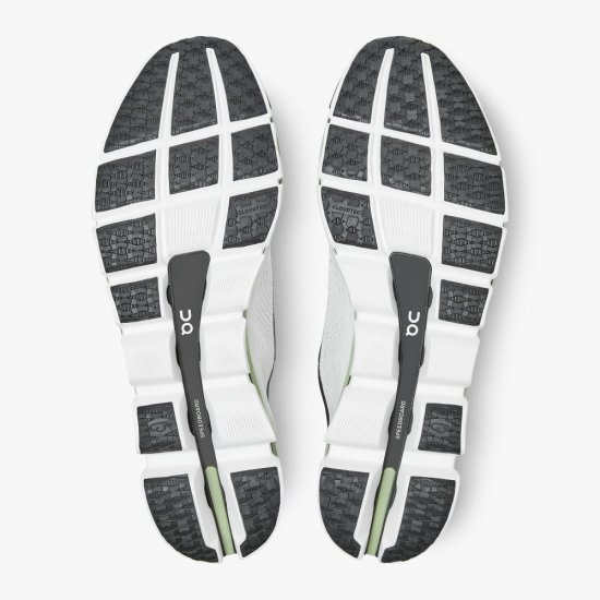 On Cloudboom: carbon fiber plate racing shoes - White | Black - Click Image to Close