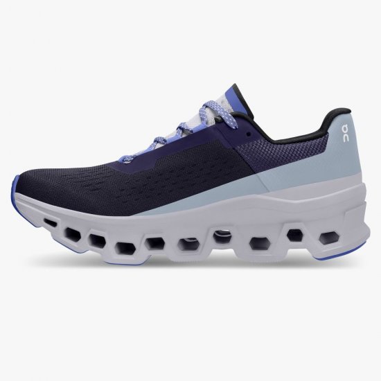 On The Cloudmonster: Lightweight cushioned running shoe - Acai | Lavender - Click Image to Close