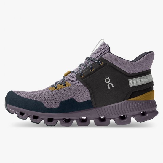 On Cloud Hi Edge - The street-ready sneaker silhouette - Pebble | Lilac - Click Image to Close