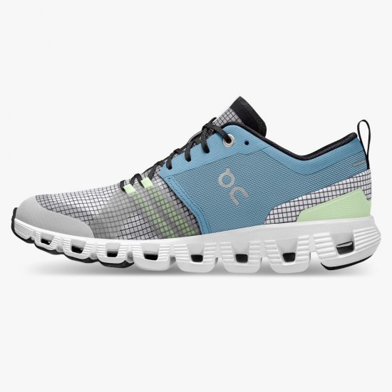 On Cloud X Shift: Colorful Lightweight Workout Shoe - Niagara | White - Click Image to Close