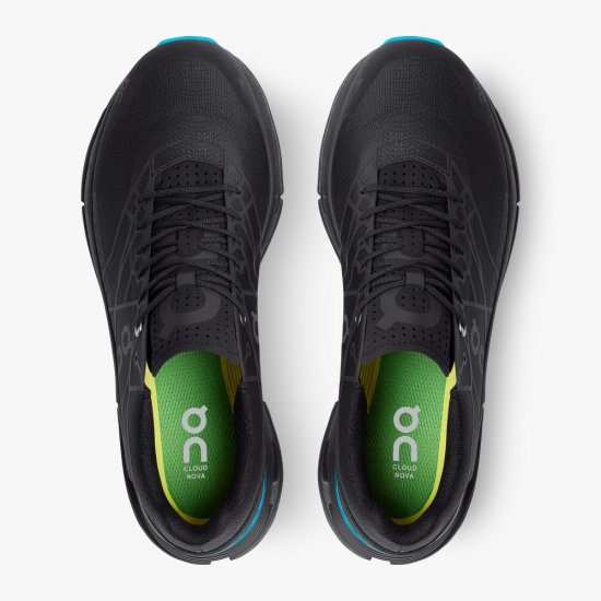 On The Cloudnova Z5: the new hybrid shoe - Black | Cyan - Click Image to Close