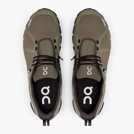 On Cloud 5 Waterproof - Lightweight Waterproof Running Shoe - Olive | Black - Click Image to Close