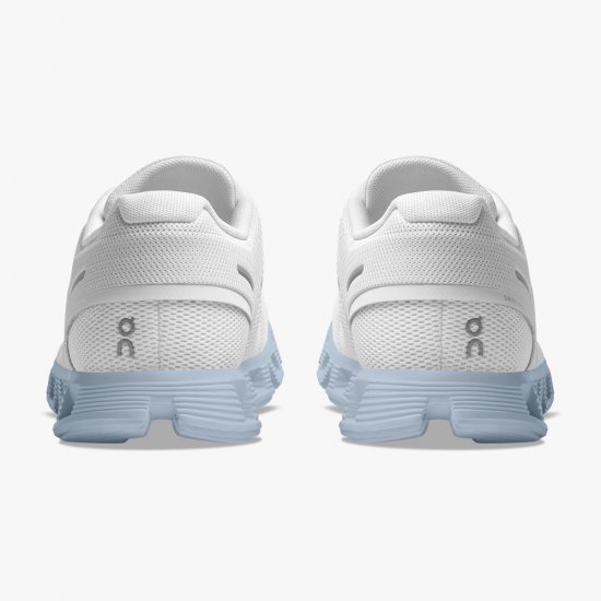 On Cloud 5 - the lightweight shoe for everyday performance - White | Chambray - Click Image to Close