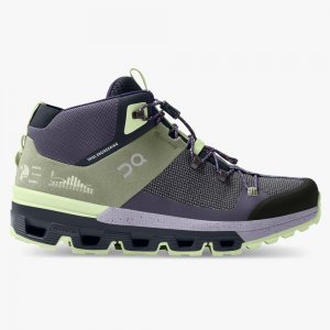 On Cloudtrax: hiking boot for street and mountain peaks - Reseda | Lavender