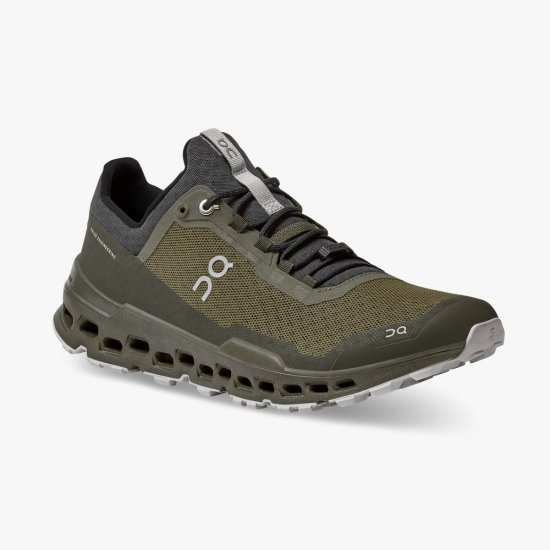 On Cloudultra: cushioned trail running shoe - Olive | Eclipse - Click Image to Close