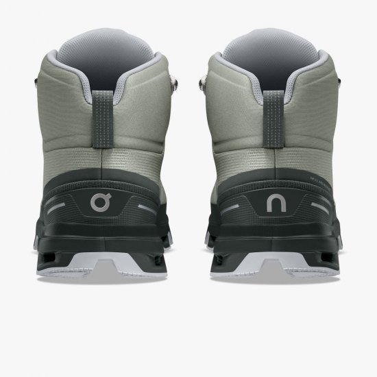 On Cloudrock Waterproof - The Lightweight Hiking Boot - Kelp | Lead - Click Image to Close