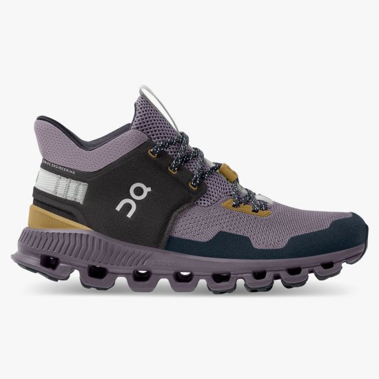 On Cloud Hi Edge - The street-ready sneaker silhouette - Pebble | Lilac - Click Image to Close