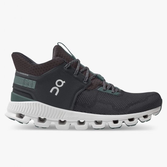 On Cloud Hi Edge - The street-ready sneaker silhouette - Black | Olive - Click Image to Close