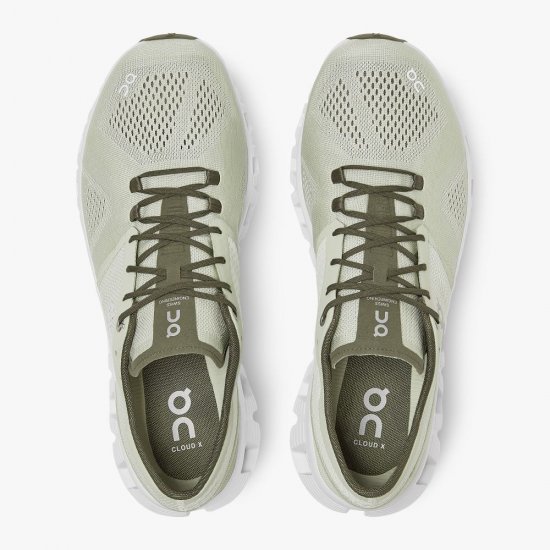 On New Cloud X - Workout and Cross Training Shoe - Aloe | White - Click Image to Close