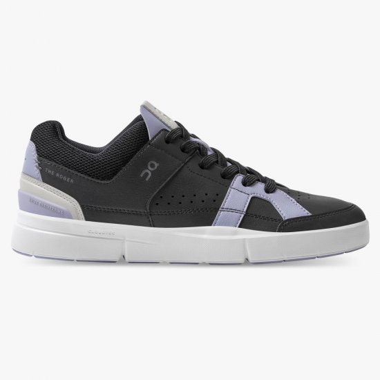 On THE ROGER Clubhouse: the expressive everyday sneaker - Black | Lavender - Click Image to Close