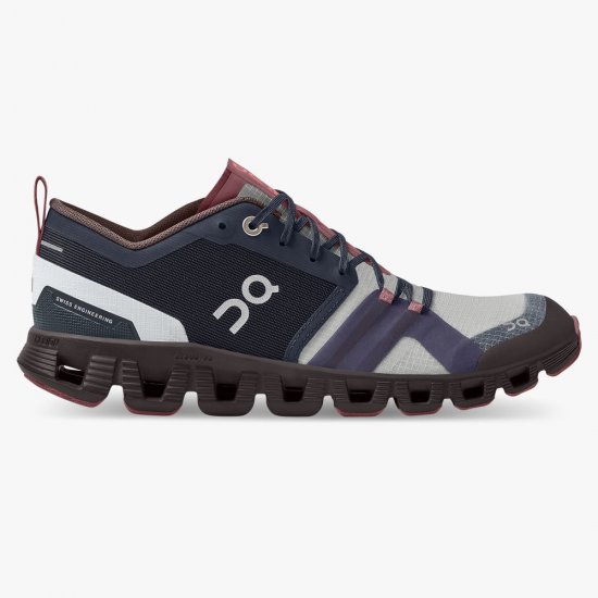 On Cloud X Shift: Colorful Lightweight Workout Shoe - Ink | Cherry - Click Image to Close