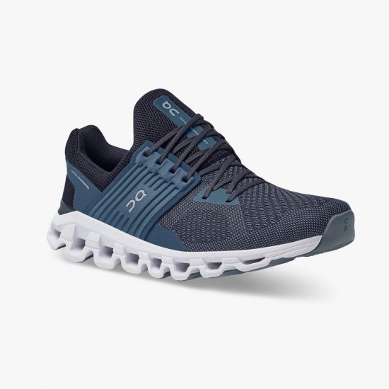 On Cloudswift - Road Shoe For Urban Running - Denim | Midnight - Click Image to Close