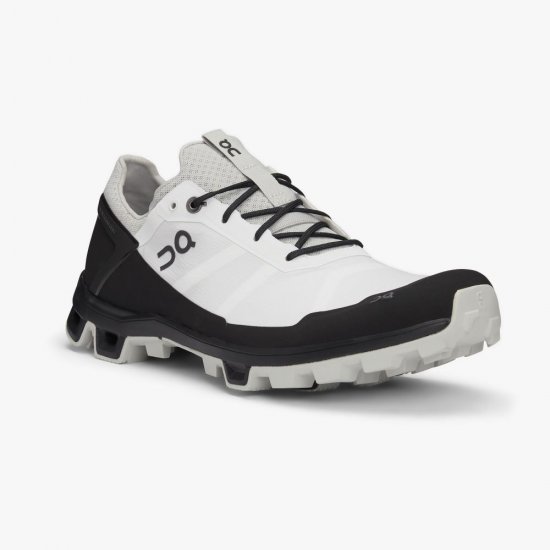 On Cloudventure Peak - Lightweight Trail Running Shoe - White | Black - Click Image to Close