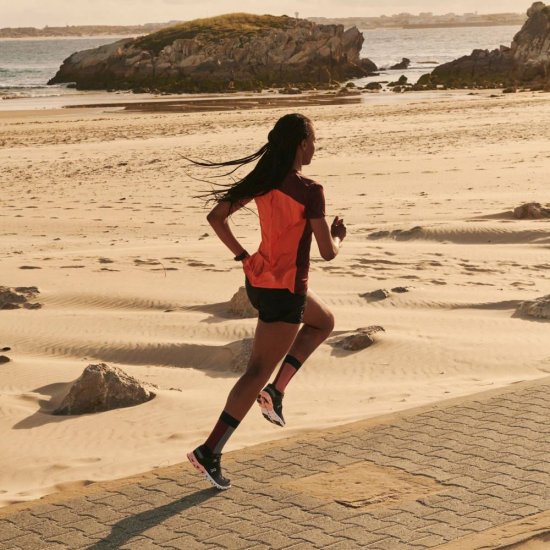 On New Cloudflow: The Lightweight Performance Running Shoe - Rock | Rose - Click Image to Close