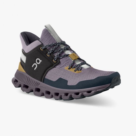 On Cloud Hi Edge - The street-ready sneaker silhouette - Pebble | Lilac - Click Image to Close