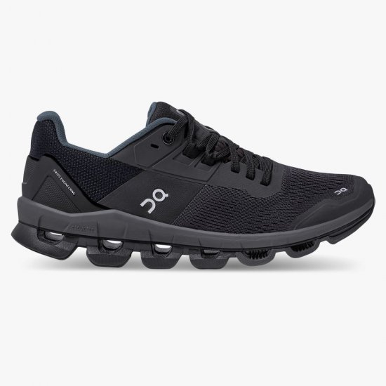 On Cloudace: supportive running shoe - Black | Eclipse - Click Image to Close