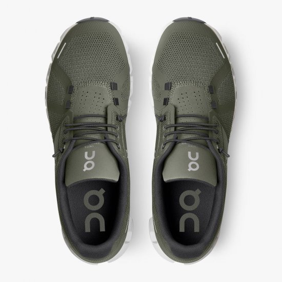 On Cloud 5 - the lightweight shoe for everyday performance - Olive | White - Click Image to Close