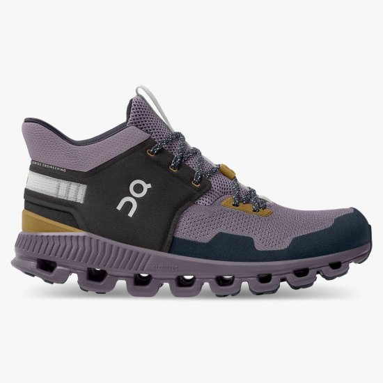 On Cloud Hi Edge - The street-ready sneaker silhouette - Pebble | Lilac - Click Image to Close
