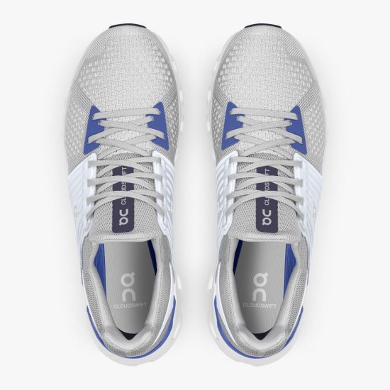 On Cloudswift - Road Shoe For Urban Running - Glacier | Cobalt - Click Image to Close