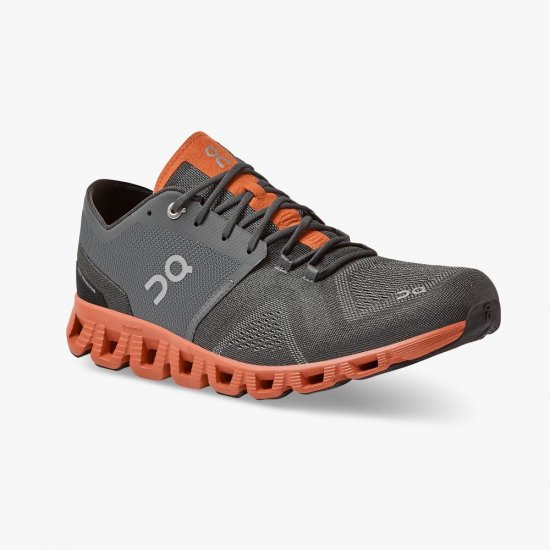 On New Cloud X - Workout and Cross Training Shoe - Rust | Rock - Click Image to Close