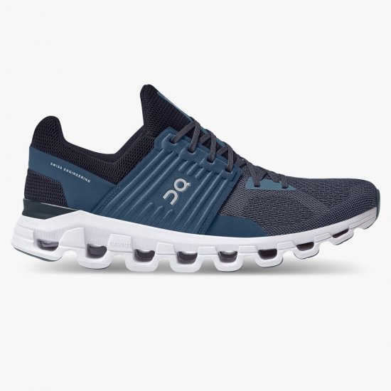 On Cloudswift - Road Shoe For Urban Running - Denim | Midnight - Click Image to Close