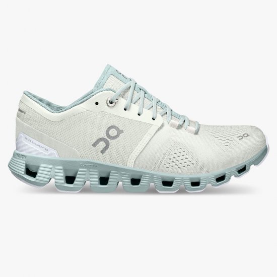 On New Cloud X - Workout and Cross Training Shoe - Aloe | Surf - Click Image to Close
