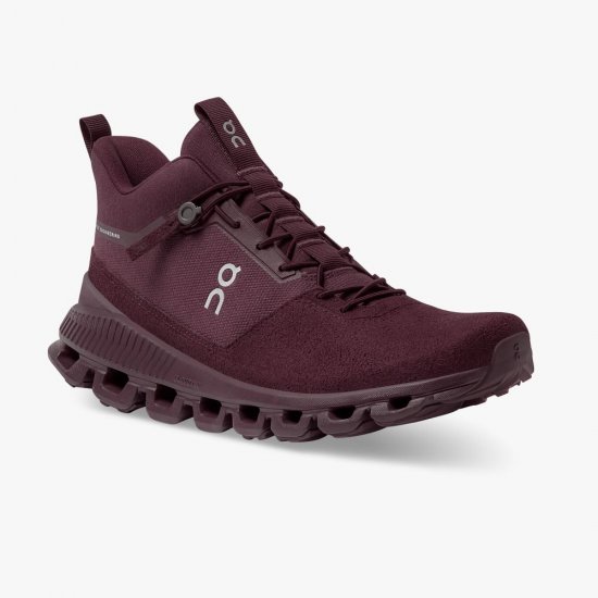 On Cloud Hi - High Top Sneaker - Mulberry - Click Image to Close