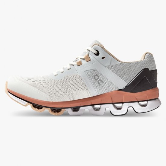 On Cloudace: supportive running shoe - Glacier | Terracotta - Click Image to Close
