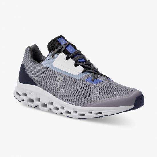 On Cloudstratus: Maximum Cushioned Running Shoe - Fossil | Midnight - Click Image to Close