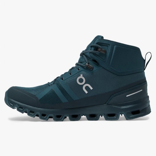 On Cloudrock Waterproof - The Lightweight Hiking Boot - Navy | Midnight - Click Image to Close